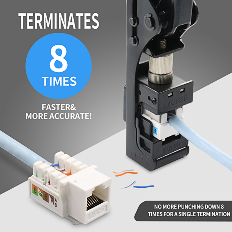 RJ45 Keystone Jack Punch Punch Down Tolemination برای 90 درجه PX-T-FN