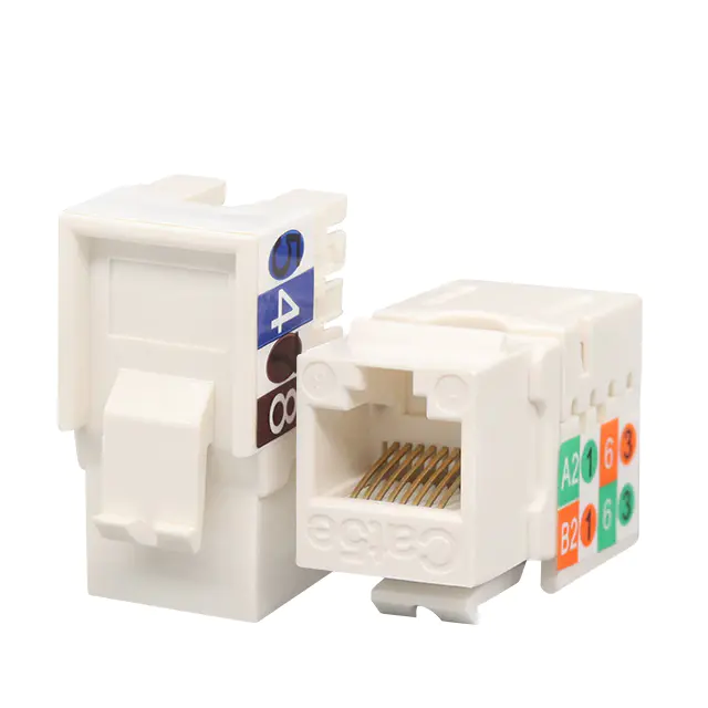 مزایای طراحی 90 درجه ای از CAT5E UTP 90 درجه پانچ Down Keystone Jack چیست؟
